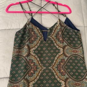 Socialite Paisley Print Slip Dress